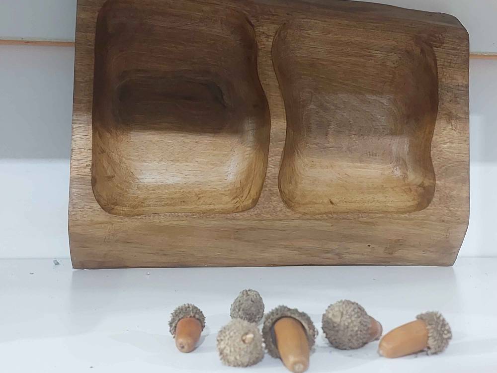 اردو خوری با چوب گردو دست ساز